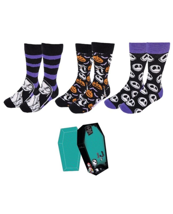 Calzini The Nightmare Before Christmas 3 paia Taglia unica (36-41) Calzini The Nightmare Before Christmas 3 paia Taglia unica (36-41)