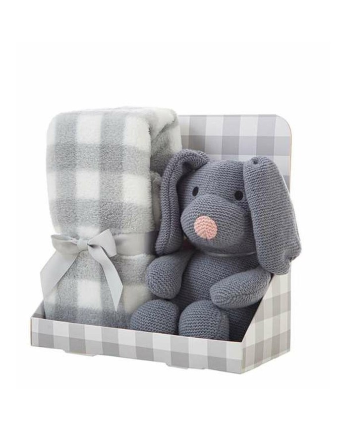 Peluche Grigio 90 x 75 cm Peluche Grigio 90 x 75 cm