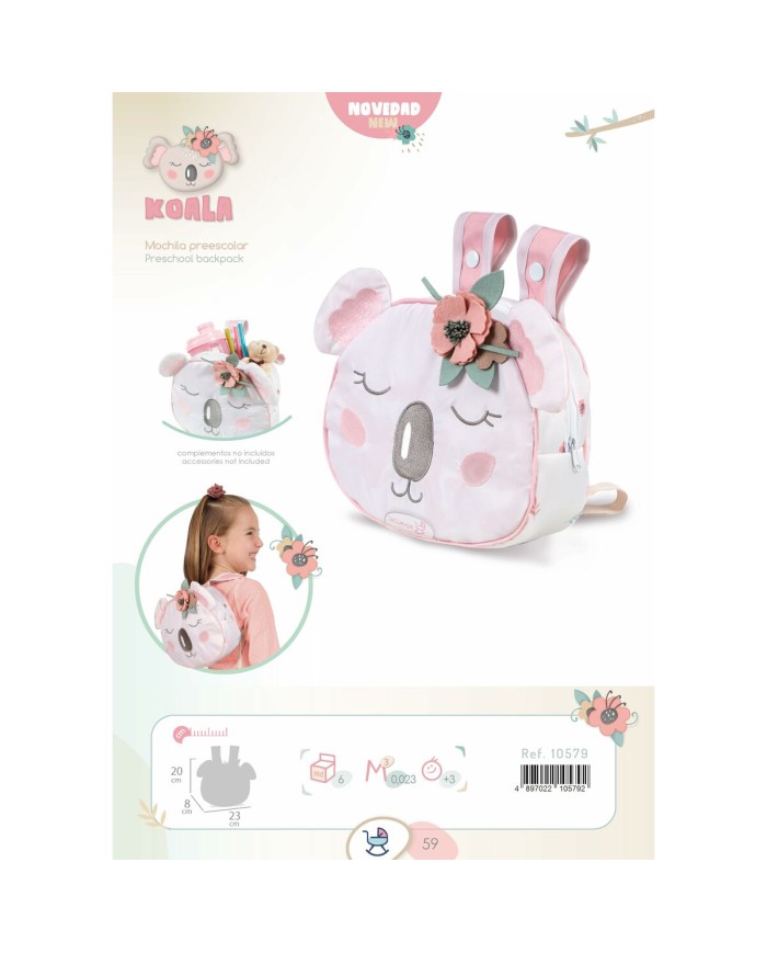 Zaino Scuola Decuevas Koala 20 x 8 x 23 cm Zaino Scuola Decuevas Koala 20 x 8 x 23 cm