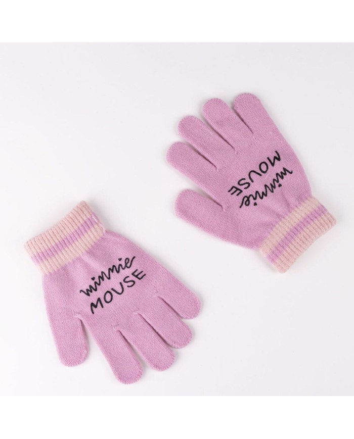 Berretto e Guanti Minnie Mouse Rosa chiaro 2 Pezzi Berretto e Guanti Minnie Mouse Rosa chiaro 2 Pezzi