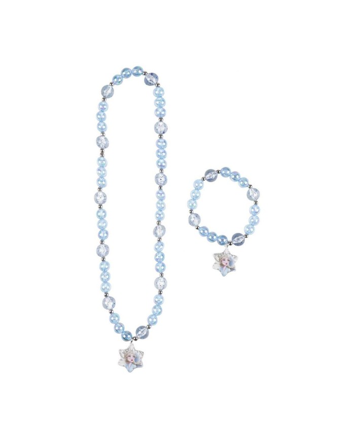 Set di Collana e Bracciali Frozen Azzurro 2 Pezzi