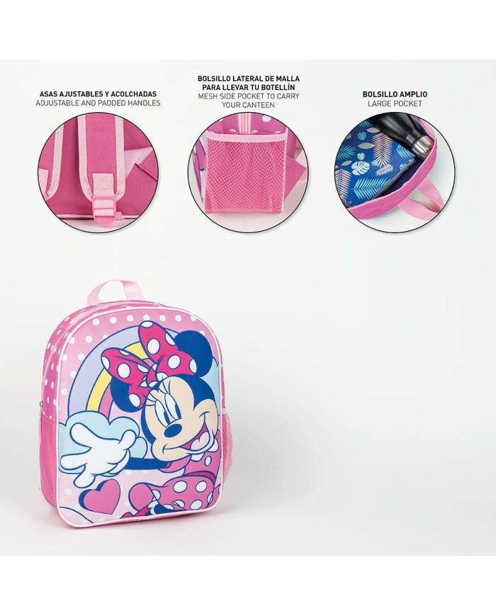 Zaino Scuola Minnie Mouse Rosa 25,0 x 30,0 x 9,0 cm Zaino Scuola Minnie Mouse Rosa 25,0 x 30,0 x 9,0 cm
