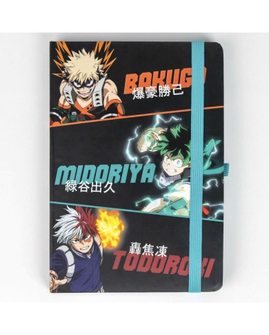 Set di Cancelleria My Hero Academia Nero 2 Pezzi Set di Cancelleria My Hero Academia Nero 2 Pezzi