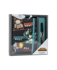 Set di Cancelleria My Hero Academia Nero 2 Pezzi Set di Cancelleria My Hero Academia Nero 2 Pezzi