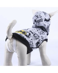 Felpa per Cani Batman S Grigio