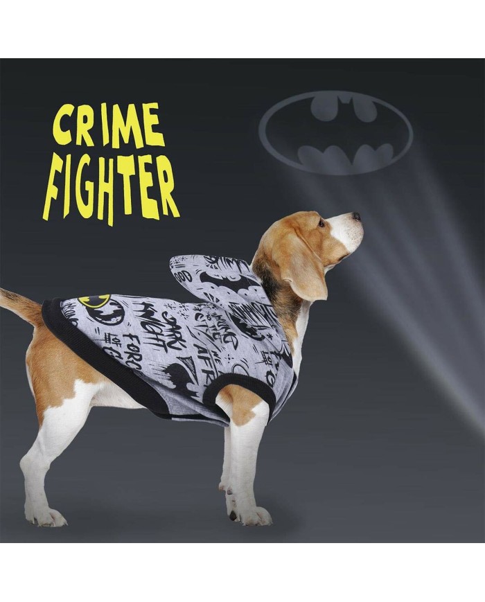 Felpa per Cani Batman S Grigio