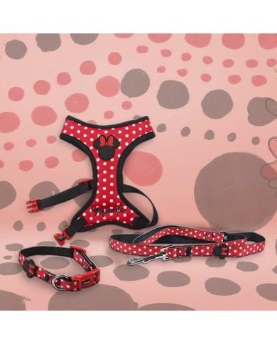 Imbracatura per Cani Minnie Mouse Rosso