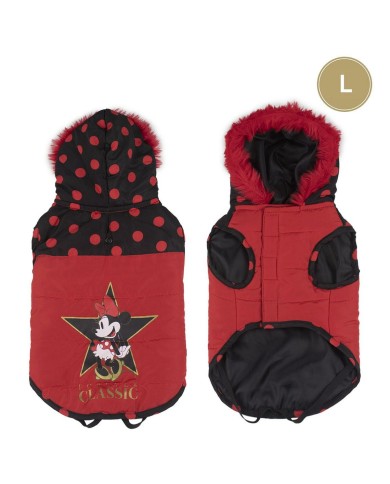 Cappotto per Cani Minnie Mouse Rosso L
