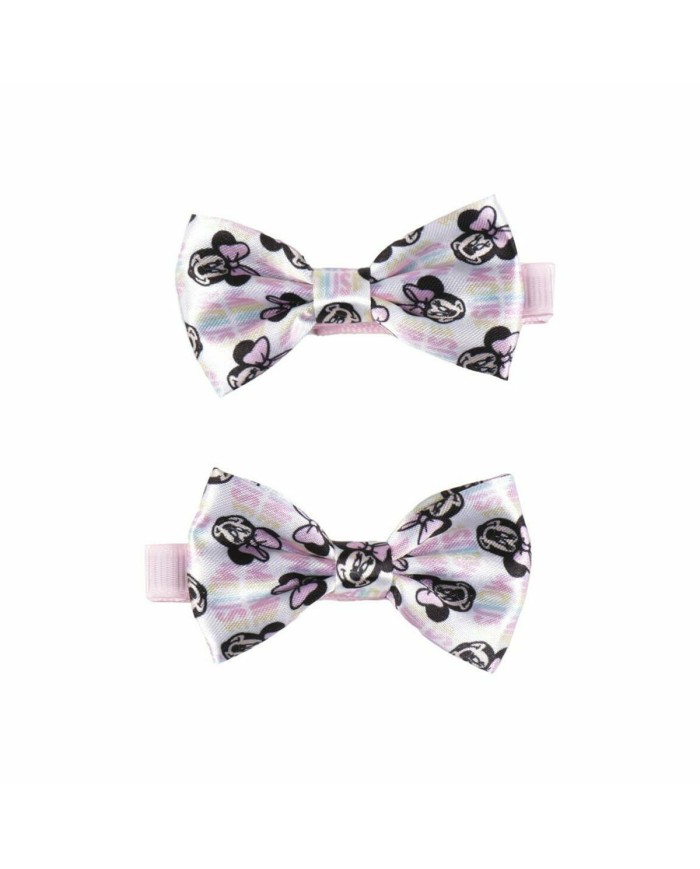 Elastici per Capelli Disney  Rosa Minnie Mouse Fiocco Set Elastici per Capelli Disney  Rosa Minnie Mouse Fiocco Set