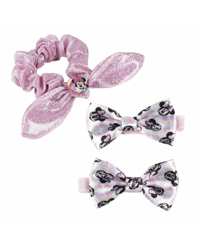 Elastici per Capelli Disney  Rosa Minnie Mouse Fiocco Set Elastici per Capelli Disney  Rosa Minnie Mouse Fiocco Set