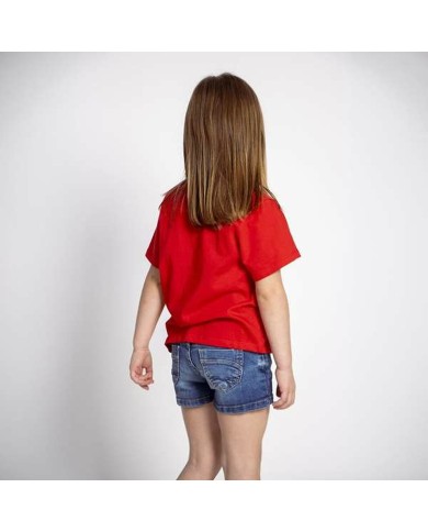 Maglia a Maniche Corte per Bambini Minnie Mouse Rosso Maglia a Maniche Corte per Bambini Minnie Mouse Rosso