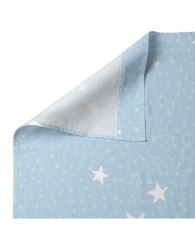 Set di Lenzuola HappyFriday Basic Kids Little star Azzurro Culla Neonato 2 Pezzi Set di Lenzuola HappyFriday Basic Kids Little star Azzurro Culla Neonato 2 Pezzi