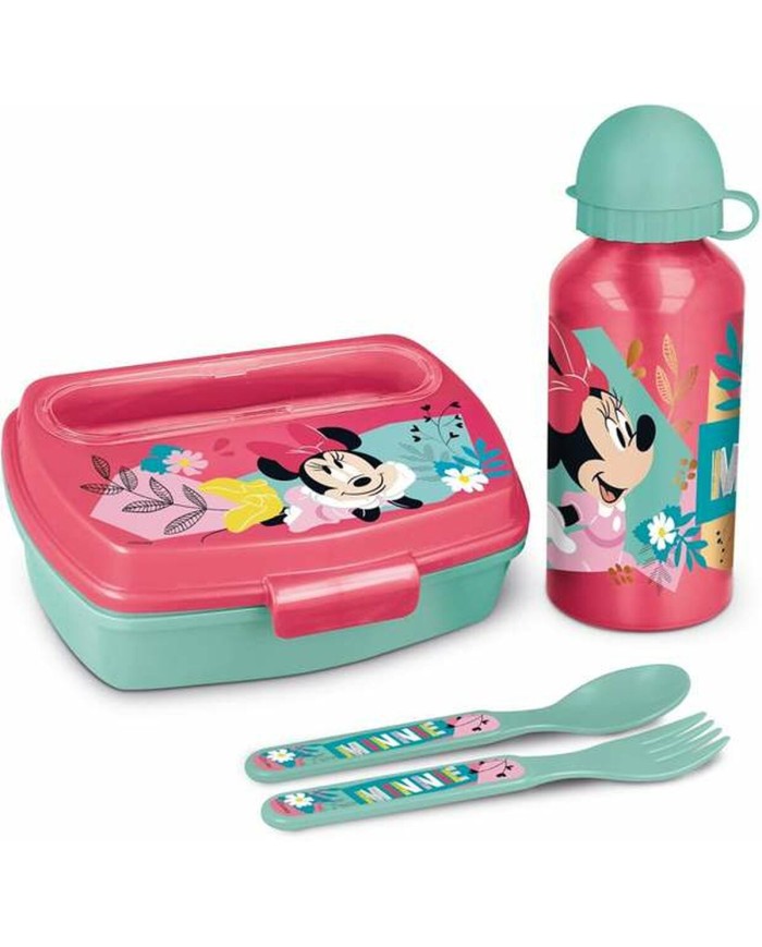 Contenitore per il pranzo con Bottiglia Minnie Mouse Rosa 21 x 18 x 7 cm Contenitore per il pranzo con Bottiglia Minnie Mouse Rosa 21 x 18 x 7 cm