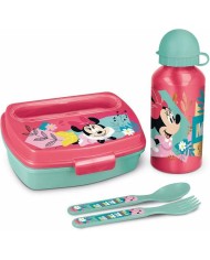 Contenitore per il pranzo con Bottiglia Minnie Mouse Rosa 21 x 18 x 7 cm Contenitore per il pranzo con Bottiglia Minnie Mouse Rosa 21 x 18 x 7 cm