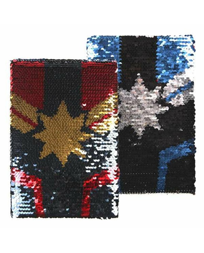 Block-notes Sirena Magica con Lustrini Captain Marvel Multicolore