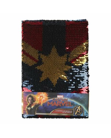Block-notes Sirena Magica con Lustrini Captain Marvel Multicolore