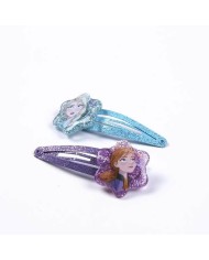 Accessori per i Capelli Frozen Lilla (8 Pezzi)