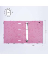 Raccoglitore ad anelli F.C. Barcelona Azzurro Rosso Granato A4 26.5 x 33 x 4 cm