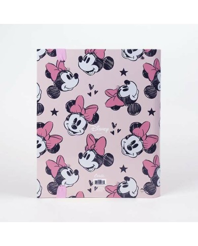 Raccoglitore ad anelli Minnie Mouse Bianco Multicolore A4 Raccoglitore ad anelli Minnie Mouse Bianco Multicolore A4
