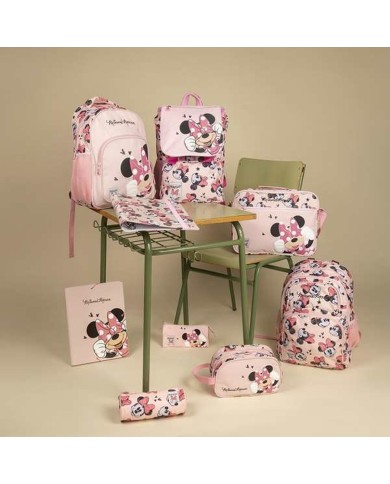 Raccoglitore ad anelli Minnie Mouse Bianco Multicolore A4