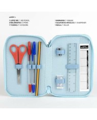 Plumier Triplo Frozen Azzurro Plumier Triplo Frozen Azzurro