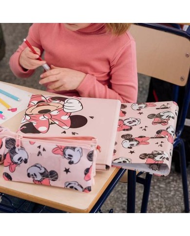 Raccoglitore ad anelli Minnie Mouse Bianco Multicolore A4