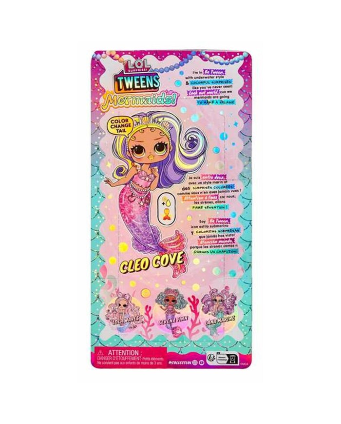 Bambola LOL Surprise! Cleo Cove 25,4 x 12,7 x 6,35 cm Sirena Bambola LOL Surprise! Cleo Cove 25,4 x 12,7 x 6,35 cm Sirena