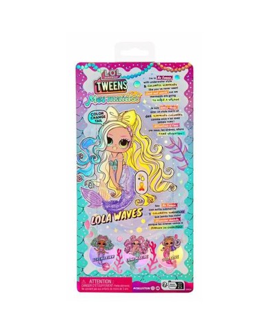 Bambola LOL Surprise! Lola Waves 25,4 x 12,7 x 6,35 cm Sirena