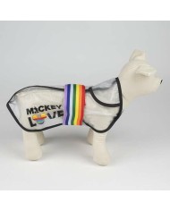 Impermeabile per Cani Disney Trasparente M Mickey Mouse Impermeabile per Cani Disney Trasparente M Mickey Mouse