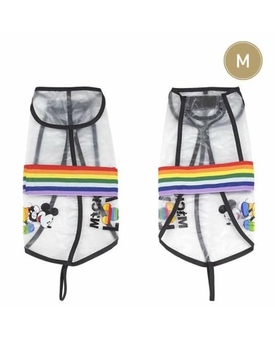 Impermeabile per Cani Disney Trasparente M Mickey Mouse