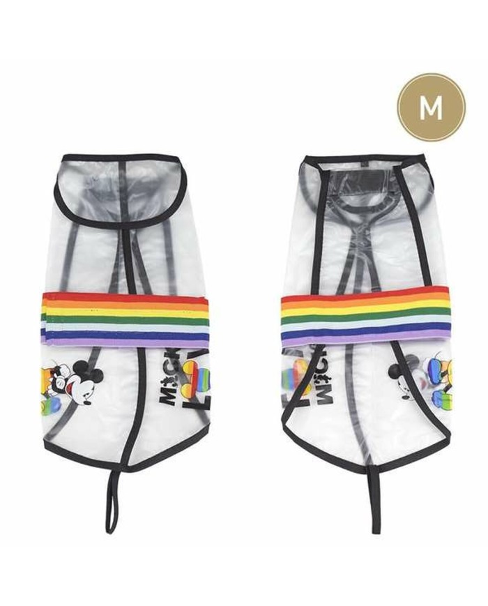 Impermeabile per Cani Disney Trasparente M Mickey Mouse Impermeabile per Cani Disney Trasparente M Mickey Mouse