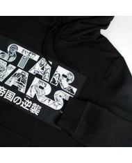Felpa con Cappuccio Unisex Star Wars Nero Felpa con Cappuccio Unisex Star Wars Nero