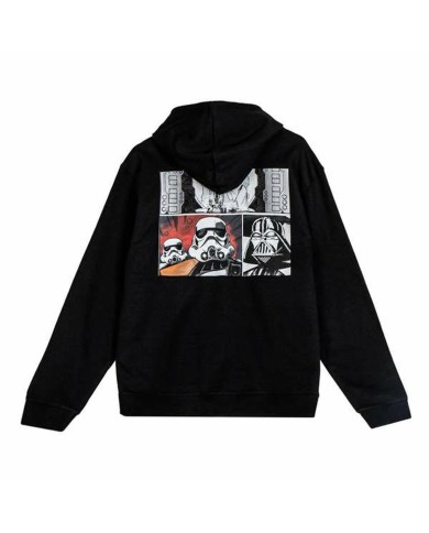 Felpa con Cappuccio Unisex Star Wars Nero