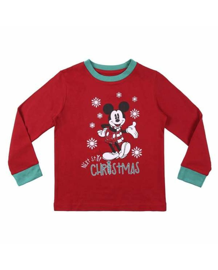 Pigiama Per bambini Mickey Mouse Rosso Pigiama Per bambini Mickey Mouse Rosso