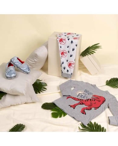 Pigiama Per bambini Jurassic Park Grigio Pigiama Per bambini Jurassic Park Grigio