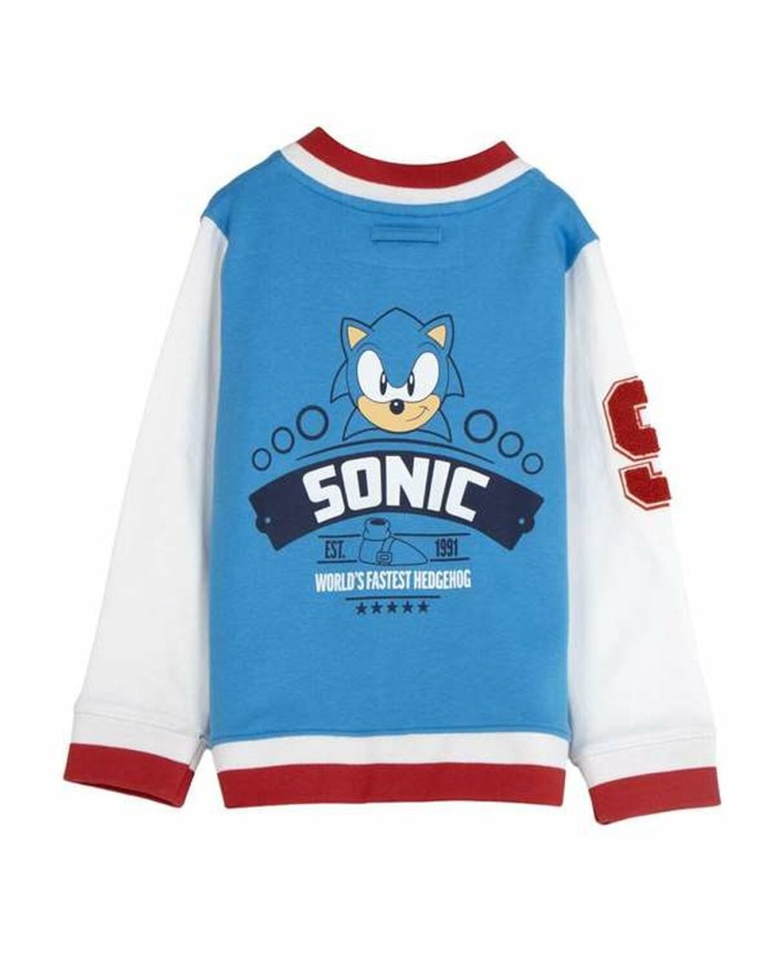 Giacca Sportiva da Bambini Sonic Azzurro