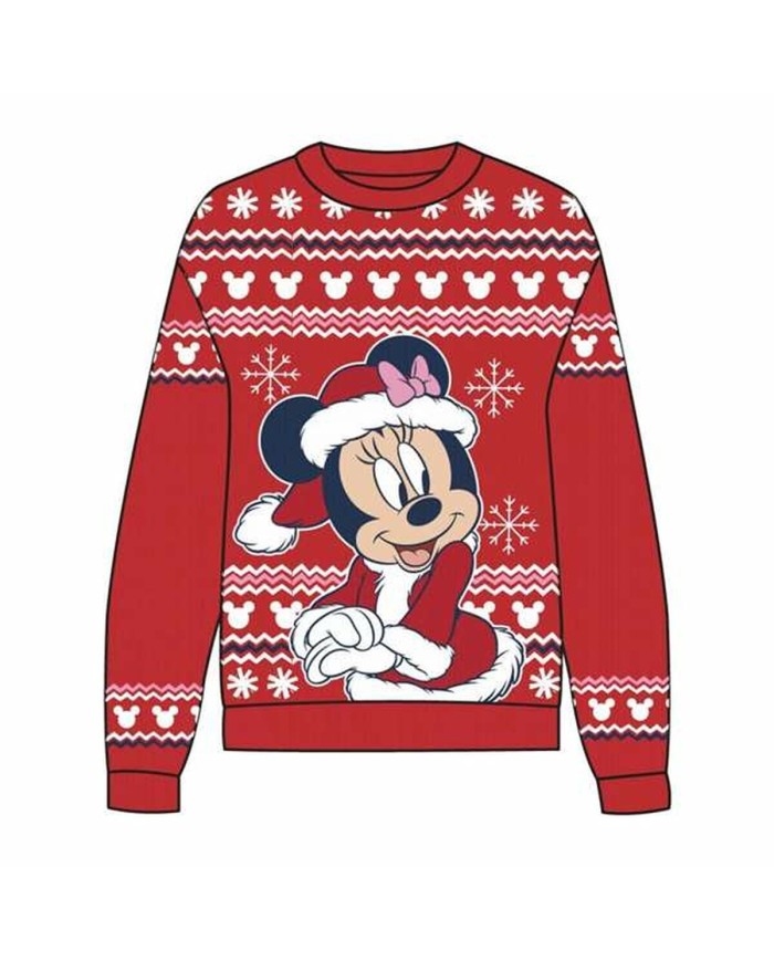 Maglia Unisex Minnie Mouse Rosso Maglia Unisex Minnie Mouse Rosso