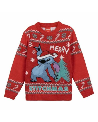 Maglia Unisex Stitch Rosso Maglia Unisex Stitch Rosso