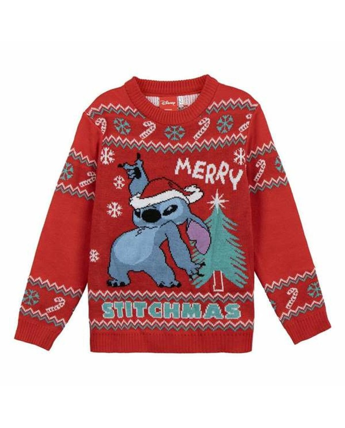 Maglia Unisex Stitch Rosso Maglia Unisex Stitch Rosso