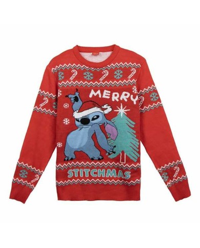 Maglia Donna Stitch Rosso Maglia Donna Stitch Rosso