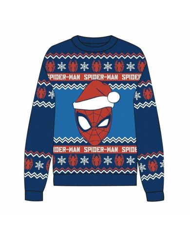 Maglia Unisex Spider-Man Azzurro Maglia Unisex Spider-Man Azzurro