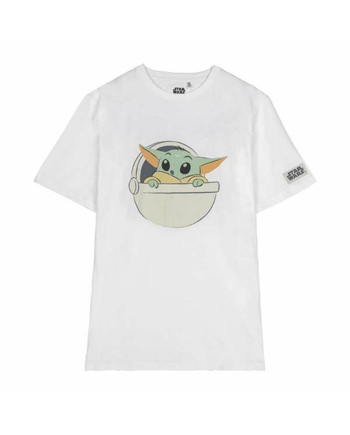 Maglia a Maniche Corte Donna The Mandalorian Bianco Maglia a Maniche Corte Donna The Mandalorian Bianco