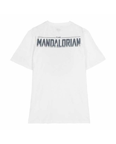 Maglia a Maniche Corte Donna The Mandalorian Bianco Maglia a Maniche Corte Donna The Mandalorian Bianco