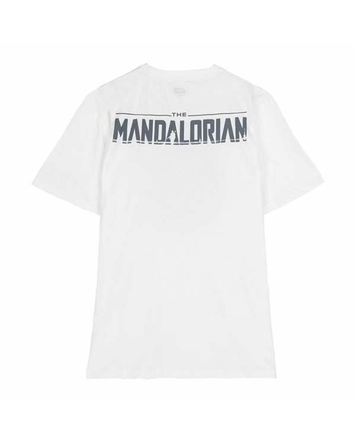 Maglia a Maniche Corte Donna The Mandalorian Bianco Maglia a Maniche Corte Donna The Mandalorian Bianco