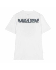 Maglia a Maniche Corte Donna The Mandalorian Bianco Maglia a Maniche Corte Donna The Mandalorian Bianco