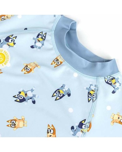 T-shirt da Bagno Bluey Azzurro Chiaro