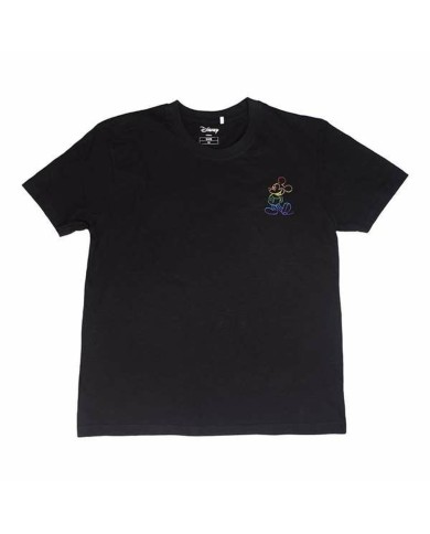 Maglia a Maniche Corte Uomo Disney Nero Maglia a Maniche Corte Uomo Disney Nero