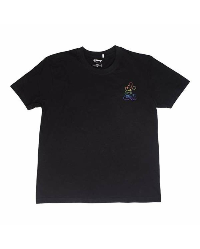 Maglia a Maniche Corte Uomo Disney Nero Maglia a Maniche Corte Uomo Disney Nero