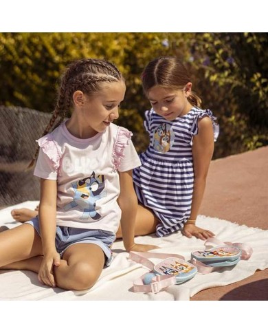 Maglia a Maniche Corte per Bambini Bluey Rosa Rosa chiaro Maglia a Maniche Corte per Bambini Bluey Rosa Rosa chiaro