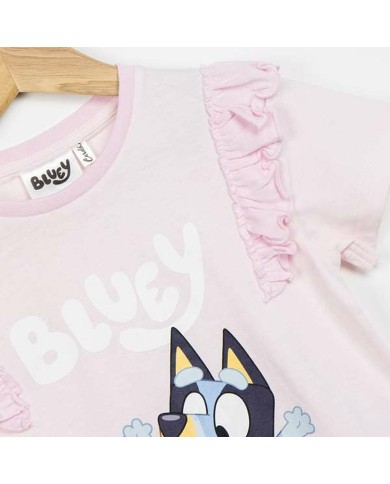 Maglia a Maniche Corte per Bambini Bluey Rosa Rosa chiaro Maglia a Maniche Corte per Bambini Bluey Rosa Rosa chiaro